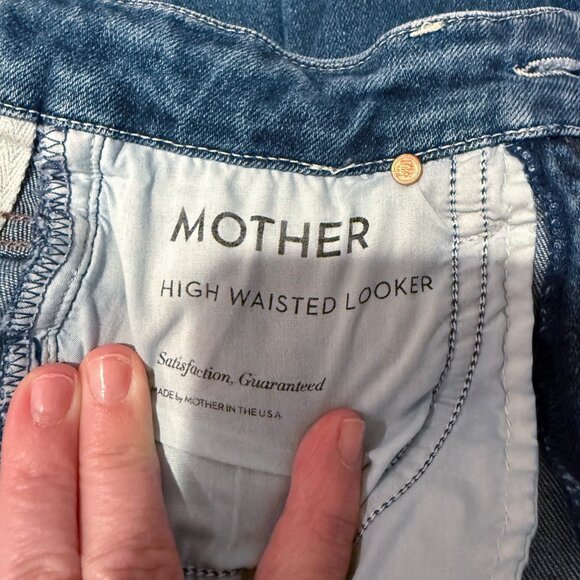 MOTHER Jeans High Waisted Looker in Satisfaction Guaranteed Size 25 Revolve USA - Picture 14 of 16